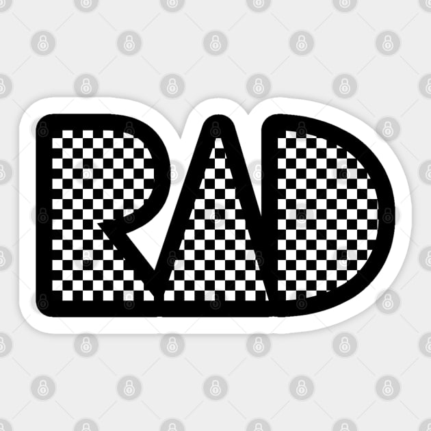 RAD SKATER Sticker by EdsTshirts